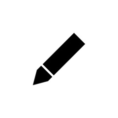 Simple pen icon in black. Vector.