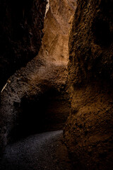 Small Rocks Create A Rough Texture On The Walls Of Sidewinder Canyon