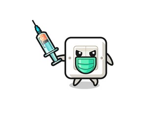 illustration of the light switch to fight the virus