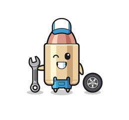 the bullet character as a mechanic mascot