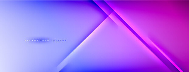 Abstract background - lines composition created with lights and shadows. Technology or business digital template. Trendy simple fluid color gradient abstract background with dynamic