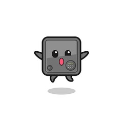 safe box character is jumping gesture