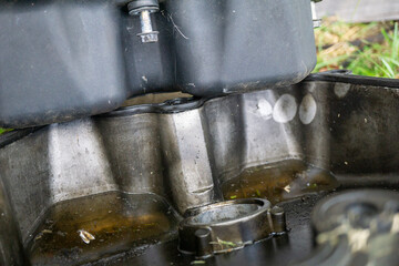 Rain water in salvaged parts