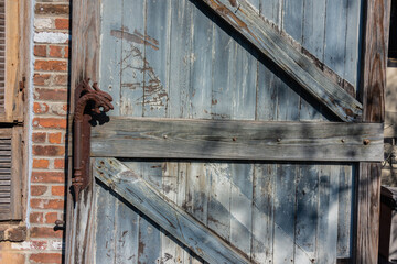 old wooden door