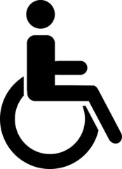 Disabled Icon vector. Simple flat symbol..eps