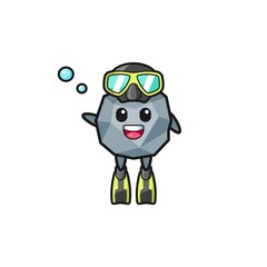 the stone diver cartoon character
