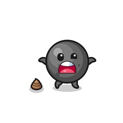 cannon ball earth surprised to meet poop