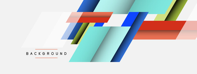 Background. Geometric diagonal square shapes and lines abstract composition. Vector illustration for wallpaper banner background or landing page