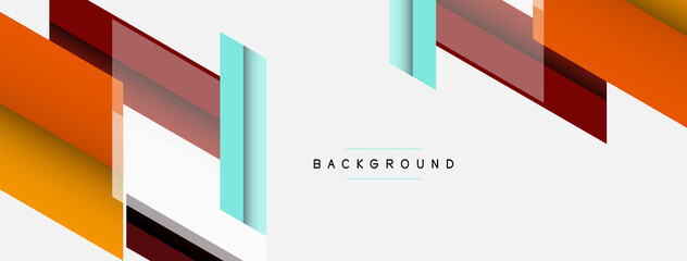 Vector background. Abstract overlapping color lines design with shadow effects. Illustration for wallpaper banner background or landing page