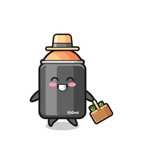 spray paint herbalist character searching a herbal