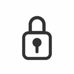 padlock icon, security, privacy on a white background