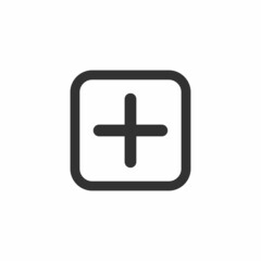 Obraz premium add icon on white background
