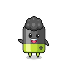 battery character as the afro boy