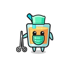 surgeon orange juice mascot character