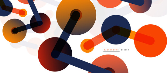 Network concept abstract background. Dots connection. Big data idea. Business template for wallpaper, banner, background or landing