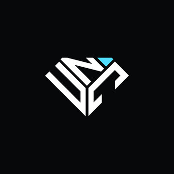 UNC letter logo creative design. UNC unique design