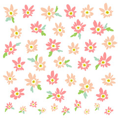 Abstract and impressive cute flower material,