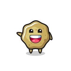 happy loose stools cute mascot character