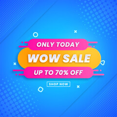 Gradient sale background with discount. shop now