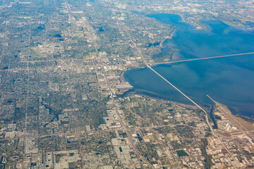 Aerial view of Tampa