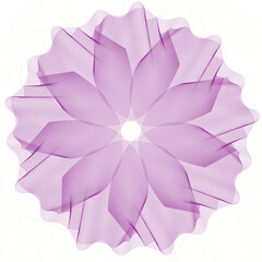 Abstract image of a flower from curved lines for design.3d.