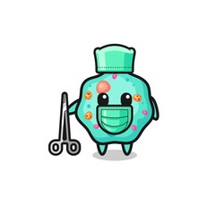 surgeon amoeba mascot character