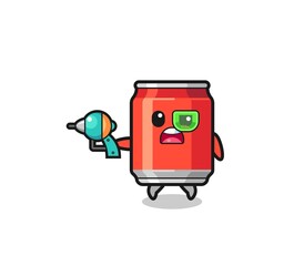 cute drink can holding a future gun