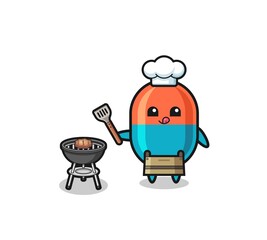 capsule barbeque chef with a grill