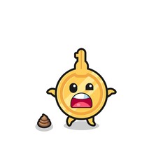 key earth surprised to meet poop