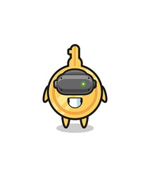 cute key using VR headset