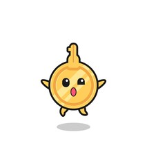 key character is jumping gesture