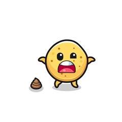 potato chip earth surprised to meet poop
