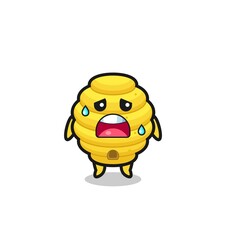 the fatigue cartoon of bee hive