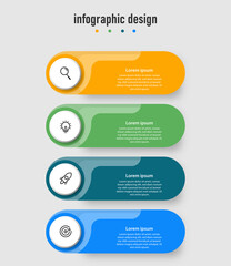Vector Infographic design  for business concept. Can be used for presentations banner, workflow layout, process diagram, flow chart, info graph