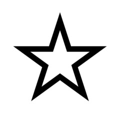 Simple star icon. Vector that can be used for evaluation.