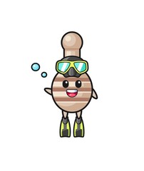 the honey dipper diver cartoon character