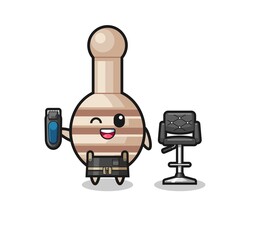 honey dipper barbershop is holding a trimer