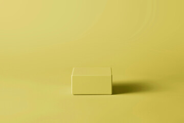 Blank podium for product display on pastel background