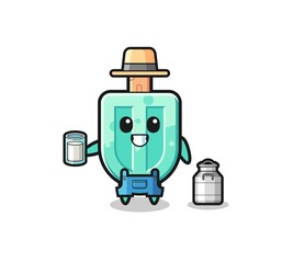 popsicles cartoon as the dairy farmer