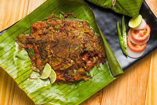  Kerala Meen Pollichathu or fish pollichathu