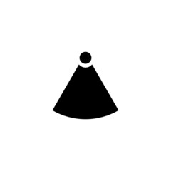 Vector icon of a badminton shuttlecock