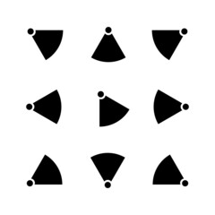 Vector icon of a badminton shuttlecock