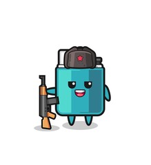 cute lighter cartoon as Russian army