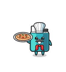 lighter character as Italian chef mascot