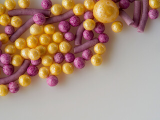 Colored sprinkles. To be used as background.