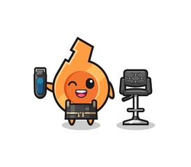 whistle barbershop is holding a trimer