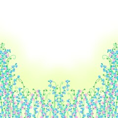 ボタニカル背景　グリーン系