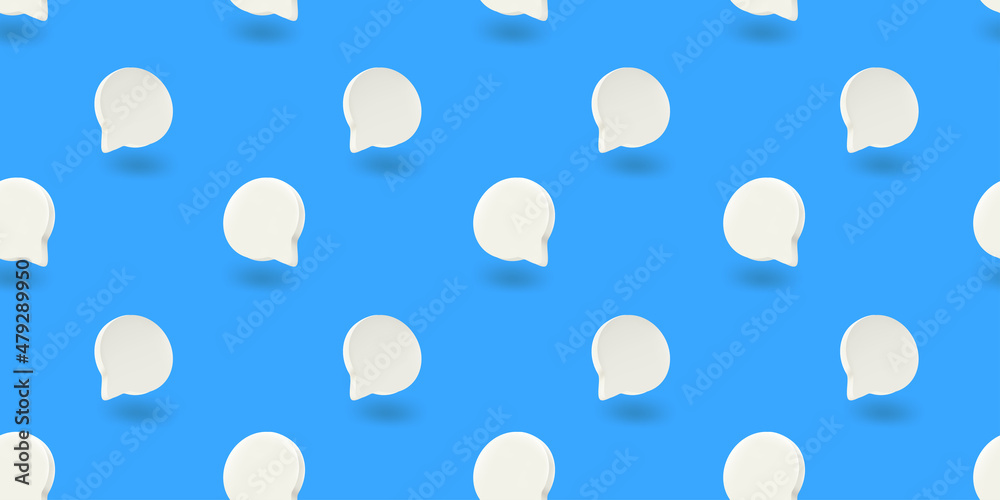 Aufkleber vector seamless pattern with speech bubbles
