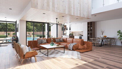 modern luxury living interior.