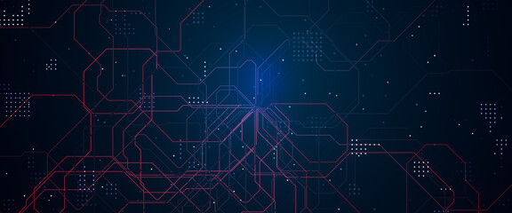 Abstract technology circuit board. Abstract digital background with technology circuit board texture. Electronic motherboard illustration.